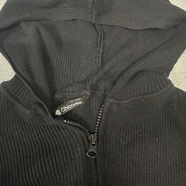Giacca con cappuccio Chicorée nera