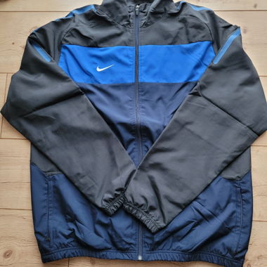 Nike sports jacket in blue and black