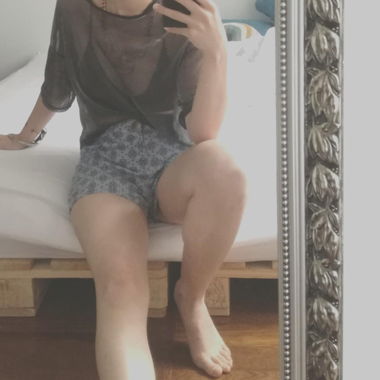 Shorts mit geometrischem Print