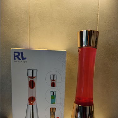 Turm Lava Lampe Kupfer/Roségold Pink/Rot Neu _2