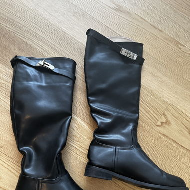 Stiefel schwarz Gr. 38/39