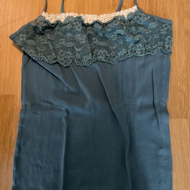 Turquoise Lace Top