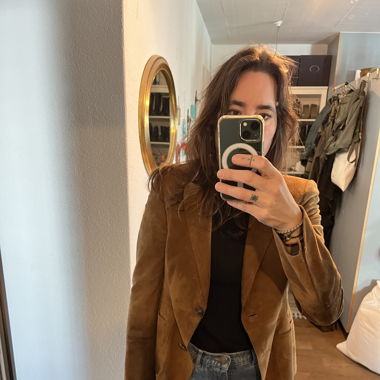 Lederjacke von Akris, Gr. S