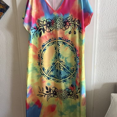 Tie-Dye Peace-Kleid