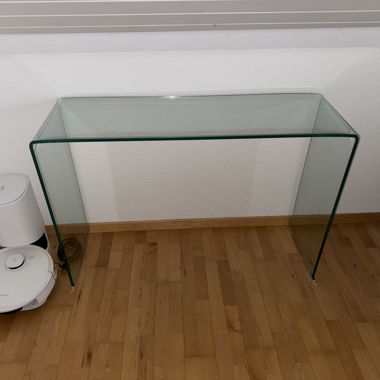 Table en verre