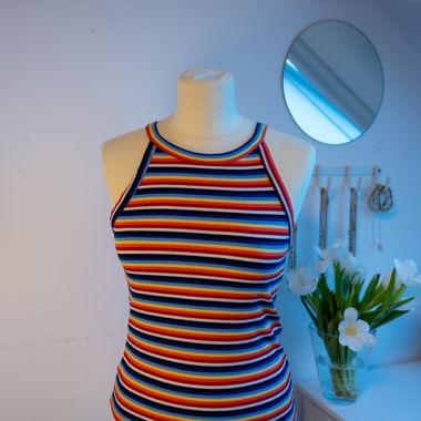 Striped Rib Tank Top