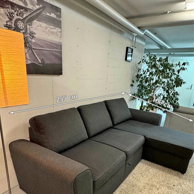 Ecksofa Bettsofa gratis Lieferung Schwarz
