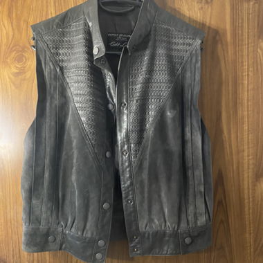 Leather vest by Werner Graumann