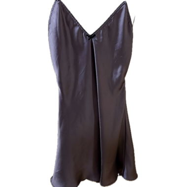 Satin slip dress, backless