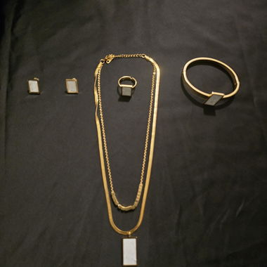 New Gold Stainless Steel Jewellery Set