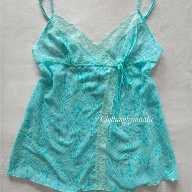 Slip in chiffon blu Victoria’s Secret taglia S