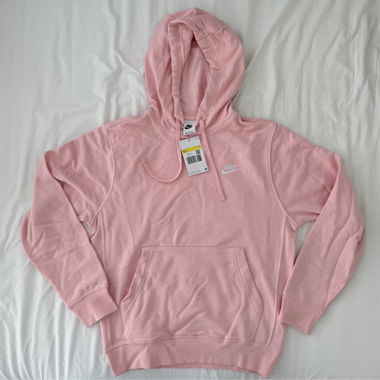 brandneuer rosafarbener nike hoodie