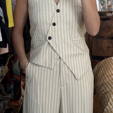 Ensemble veste à rayures ASOS