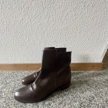 Leather ankle boots