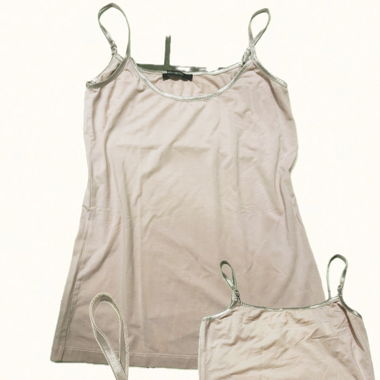 Top regolabile Navyboot rosa e argento