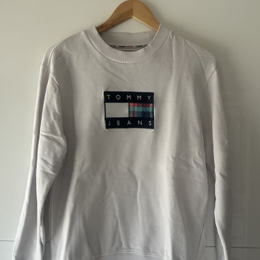 Felpa TOMMY JEANS bianca taglia M