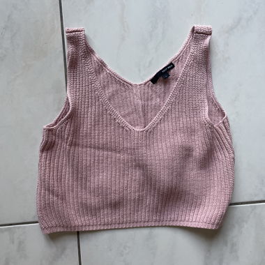 Strick-Top rosa