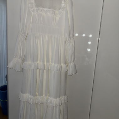 Abito bianco in pizzo SHEIN
