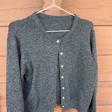 Gilet en tricot gris