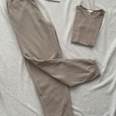 H&M beige, cream set
