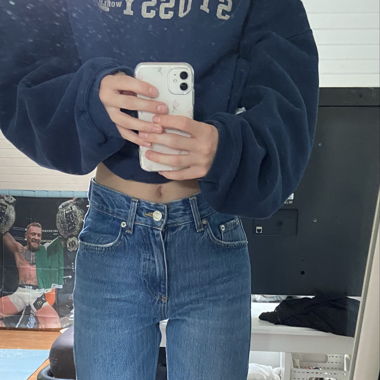 Sraight leg Jeans Blau