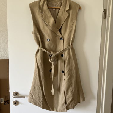 Sleeveless Trenchcoat Dress