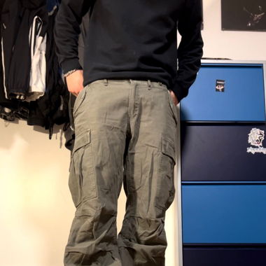 Dunkelgrüne bandit cargohose