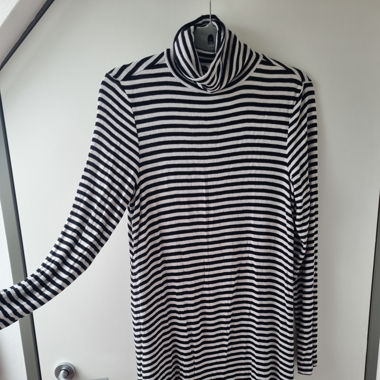 GAP Rollkragenkleid gestreift