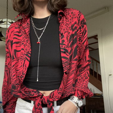 Chemise Leo rouge