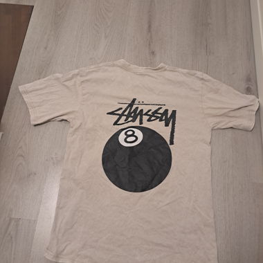 Beige Stussy 8-Ball T-Shirt