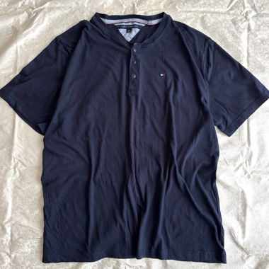 Tommy Hilfiger year 2016 blue 3-button polo shirt