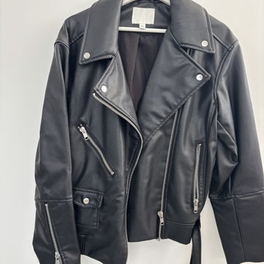 Veste en cuir synthétique H&M