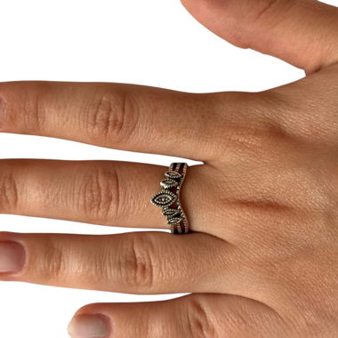 Silberblatt-Ring