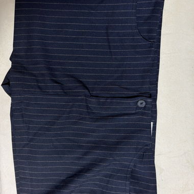 Jupes-culottes bleu foncé à rayures