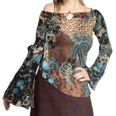 y2k flowy blouse 