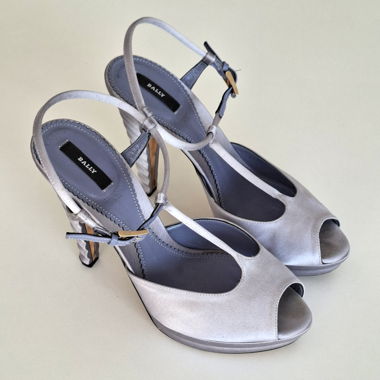 Escarpins Bally vintage Y2K - satin mauve - 38