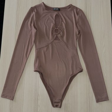 Brown Long-Sleeve Bodysuit