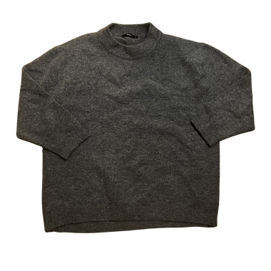 Pull Zara gris oversize à col montant