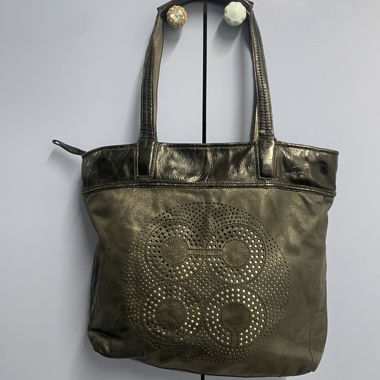 Sac shopper Coach en cuir noir