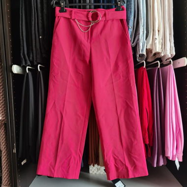 LIU JO Belted Wide Leg Pants Pink