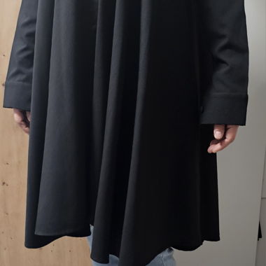 Blusa lunga nera