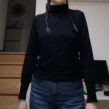 Pull col roulé 
