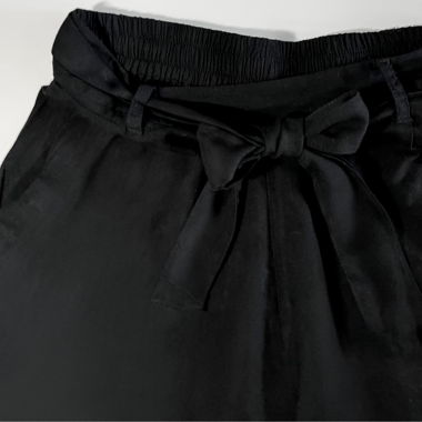 C&A - Pantaloncini neri a vita alta larghi
