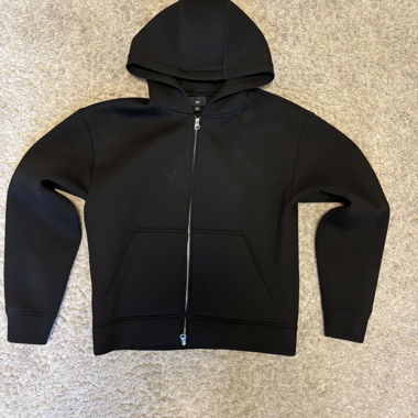 Felpa con cappuccio Zip Scuba nera H&M