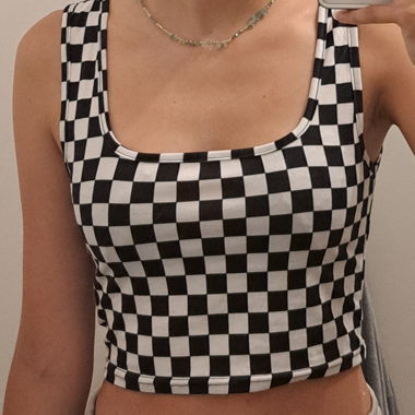 Karriertes Top