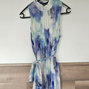 Robe de soirée plissée florale ESPRIT