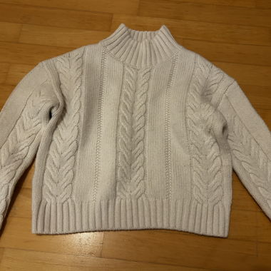 Mango knitted sweater white