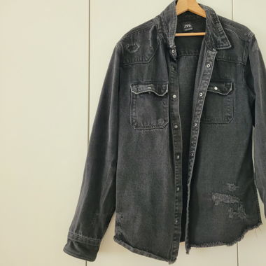 ZARA schwarze jeans Jacke