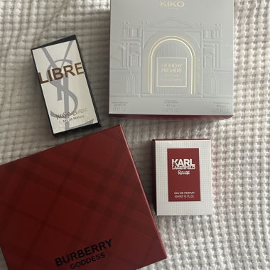Perfume and Beauty Set YSL, Burberry, Kiko