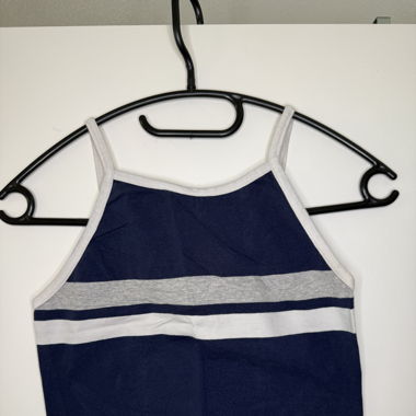 Crop Top blau